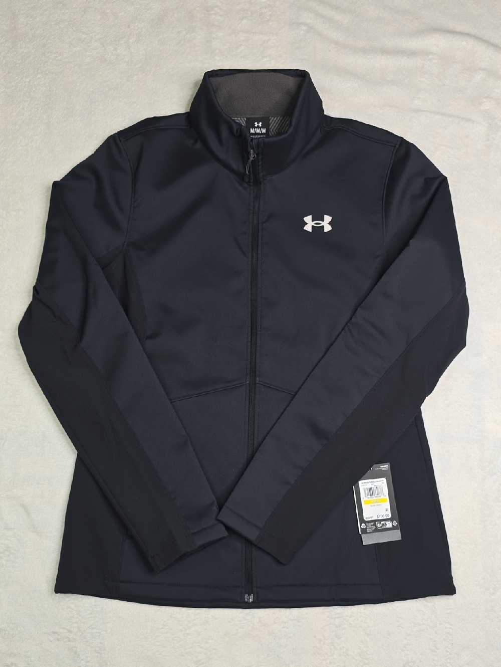 Under Armour Womens Shield Jacket Navy Blue Sz Large NWT